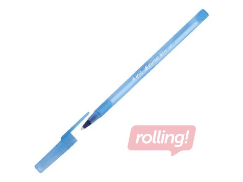 Lodīšu pildspalva Bic Round Stick, 1mm, zila