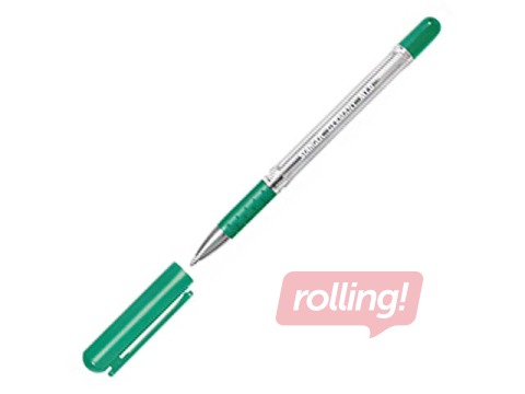 Lodīšu pildspalva Stanger softgrip, zaļa