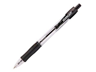 Lodīšu pildspalva Stanger R1.0, softgrip, melna