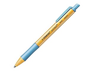 Lodīšu pildspalva Stabilo Pointball, tirkīza tinte