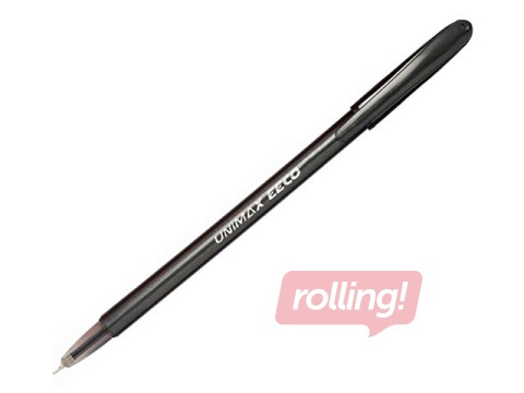 Lodīšu pildspalva Eeco, 0.7mm, melna