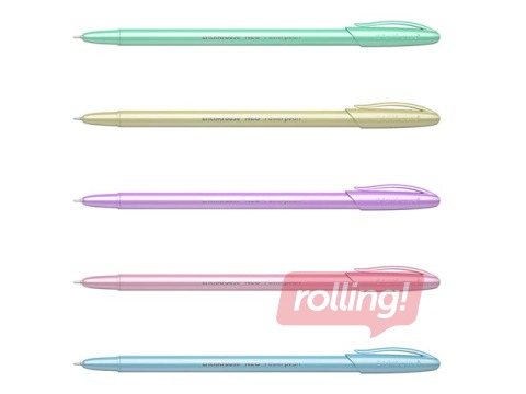 Lodīšu pildspalva ErichKrause Neo Pastel Pearl, dažādas korpusa krāsas, zila