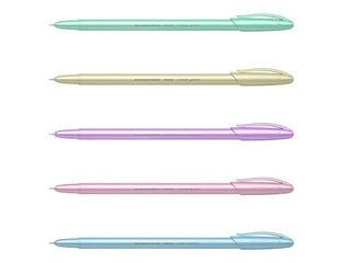 Lodīšu pildspalva ErichKrause Neo Pastel Pearl, dažādas korpusa krāsas, zila