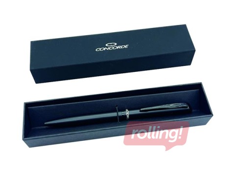 Lodīšu pildspalva Concorde Octopus, 1mm, melns korpuss, zila