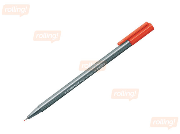Flomāsterpildspalva Staedtler Triplus fineliner,  0.3mm, sarkana