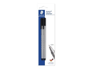 Flomāsterpildspalva Staedtler Triplus fineliner,  0.3mm, melna
