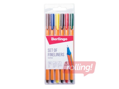 Flomāsterpildspalvas Berlingo Rapido, 0,4mm, 6 gab.