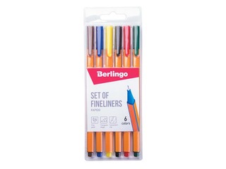 Flomāsterpildspalvas Berlingo Rapido, 0,4mm, 6 gab.