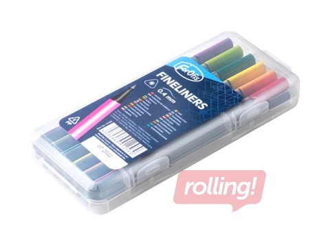 Flomāsterpildspalvas Forofis Fineliner, 0.4mm, 12 krāsas