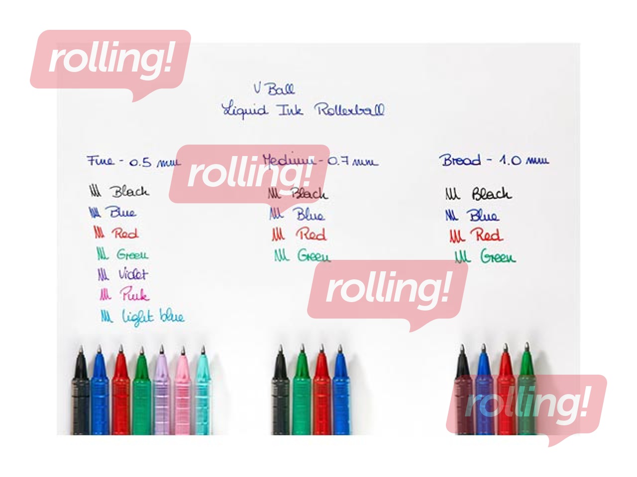 Pildspalva rollers, Pilot V Ball, 0.3mm, zila tinte 