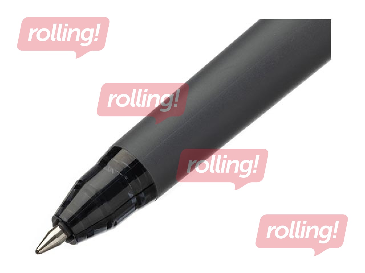 Pildspalva Pilot Frixion Clicker Zone, dzēšama, 0.7mm, pelēks korpuss,melna tinte