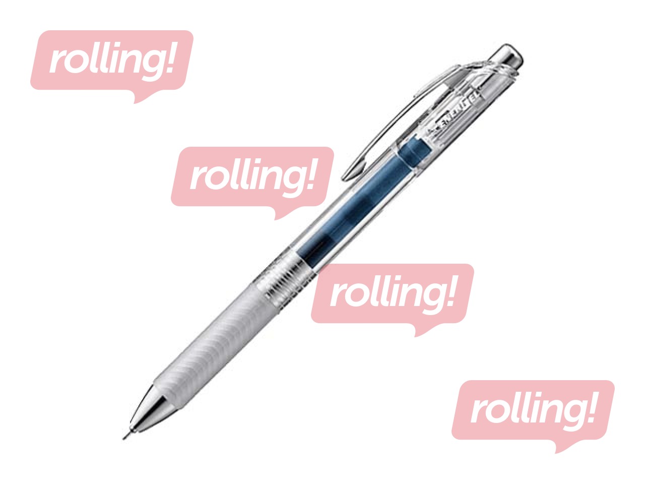 Gēla pildspalva Pentel Energel Pure, automātiska, 0.5mm, tumši zila