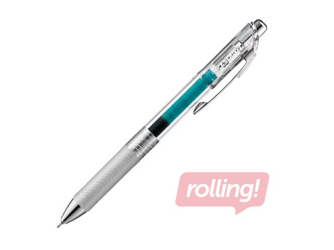 Gēla pildspalva Pentel Energel Pure, automātiska, 0.5mm, tirkīza