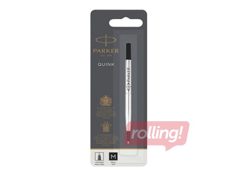 Serdenis tintes rollerim Parker, lodītes diametrs 0,7 mm (M), melna tinte