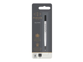 Serdenis tintes rollerim Parker, lodītes diametrs 0,7 mm (M), melna tinte