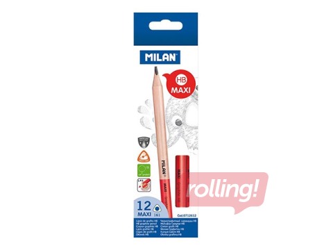 Zīmulis trīsstūra Milan Maxi HB