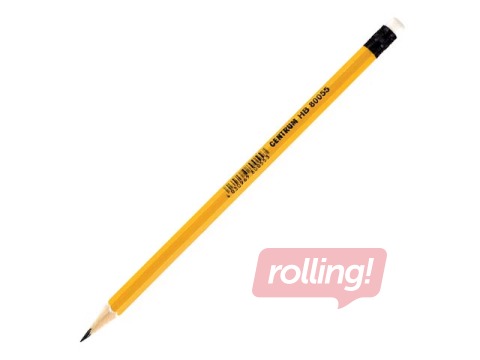 Zīmulis Centrum, ar dzēšgumiju, HB