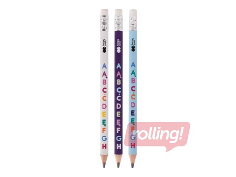 Zīmulis ar alfabētu Happy Color, Jumbo, 2B