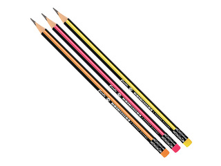 Zīmulis Forofis, trīsturveida, ar dzēšgumiju, plastikāta, HB