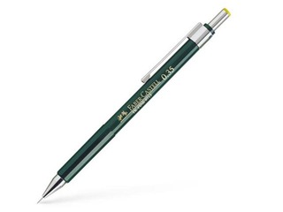 Mehāniskais zīmulis Faber - Castell TK Fine 9713, ar dzēšgumiju, 0.35 mm