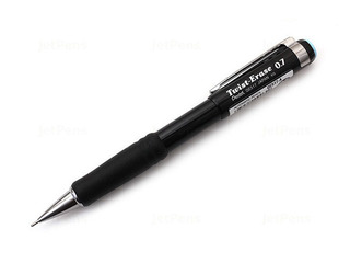 Mehāniskais zīmulis Twist - Eraser, ar dzēšgumiju, melnā krāsā, 0.7 mm