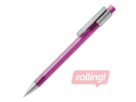 Mehāniskais zīmulis Staedtler 777, B, ar dzēšgumiju, magenta, 0.5mm