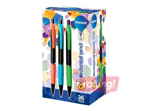 Mehāniskais zīmulis ar dzēšgumiju, dažādas korpusa krāsas, 0.7mm