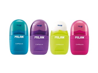 Zīmuļu asinātājs Milan Capsule, ar dzēšgumiju 