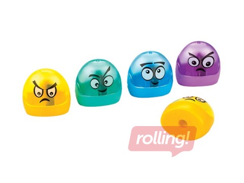 Zīmuļu asinātājs ar konteineru Centrum Emotions, dažādas krāsas