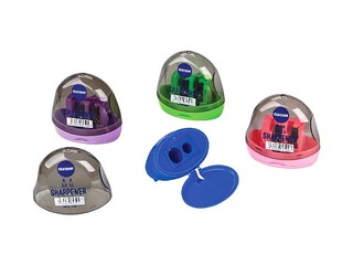 Zīmuļu asinātājs dubultais ar konteineru Centrum, dažādas krāsas