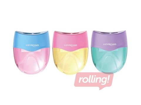 Zīmuļu asinātājs dubultais ar konteineru Keyroad Mellow Duo Pastel, dažādas krāsas