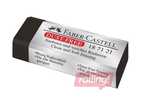 Dzēšgumija Faber-Castell Dust-Free 187121, melna