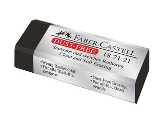 Dzēšgumija Faber-Castell Dust-Free 187121, melna