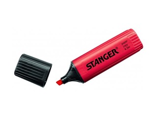 Teksta marķieris Stanger, 1-5 mm, sarkans
