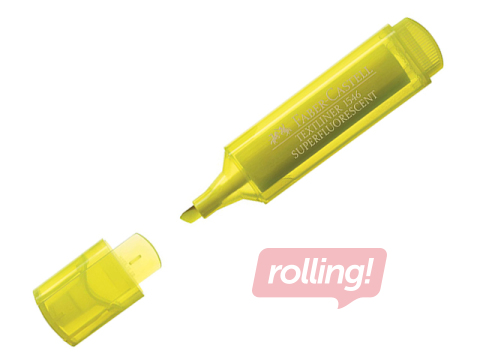Teksta marķieris Faber - Castell, dzeltens, 1-5mm