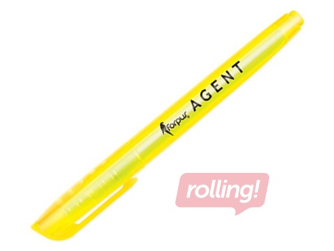 Teksta marķieris Agent 1-4 mm, dzeltens