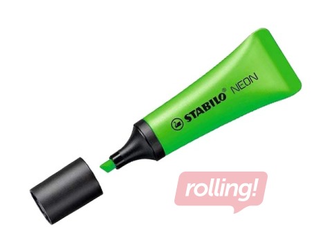 Teksta marķieris Stabilo NEON, 2 -5mm,  zaļš