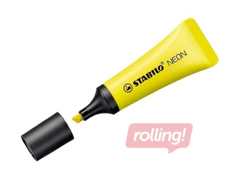 Teksta marķieris Stabilo NEON, 2 -5mm,  dzeltens