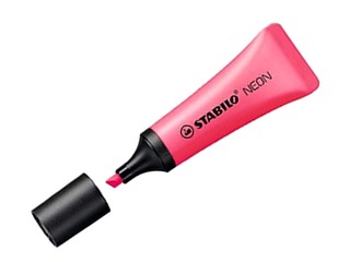 Teksta marķieris Stabilo NEON, 2 -5mm,  rozā