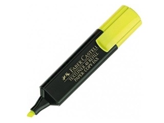 Teksta marķieris Faber - Castell, dzeltens, 1.2-5mm