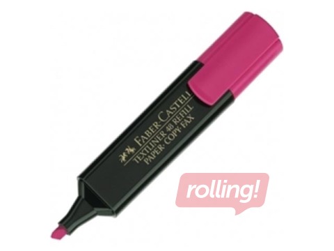 Teksta marķieris Faber - Castell, rozā, 1.2-5mm