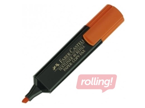 Teksta marķieris Faber - Castell, oranžs, 1.2-5mm