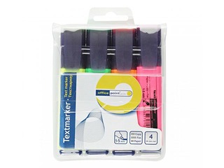 Teksta marķieru komplekts Office Point, 2-5 mm, 4 krāsas