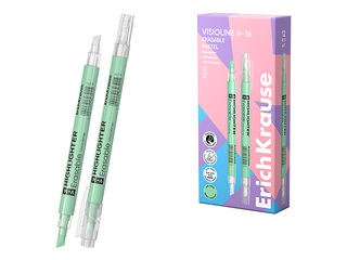 Teksta marķieris ErichKrause, Visioline V-16 Erasable Pastel, dzēšams, pasteļzaļš