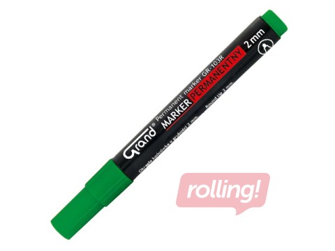 Permanentais marķieris Grand, apaļš, zaļš, 1-3mm