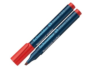 Permanentais marķieris Schneider 133, nošķelts, sarkans