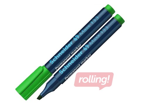 Permanentais marķieris Schneider 133, nošķelts, zaļš