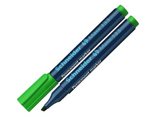 Permanentais marķieris Schneider 133, nošķelts, zaļš