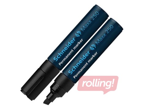 Permanentais marķieris Schneider 250, nošķelts, 2-7 mm, melns