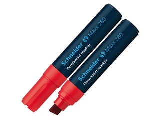 Permanentais marķieris Schneider 280 nošķelts, sarkans